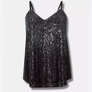 Torrid Sophie Sequins Swing Camisole Size 2 NWT